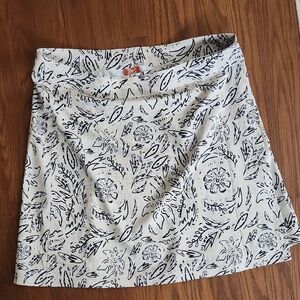 Floral Print Rip Skirt